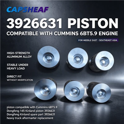 3926631 Piston Tau tshaj Cummins 6BT5.9 Cav Rau Dongfeng 145 153 Kinland Heavy Truck Spare Parts