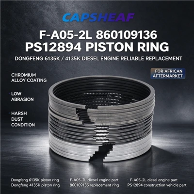 Piston nplhaib F-A05-2L 860109136 PS12894 rau Dongfeng 6135K 4135K Diesel Cav